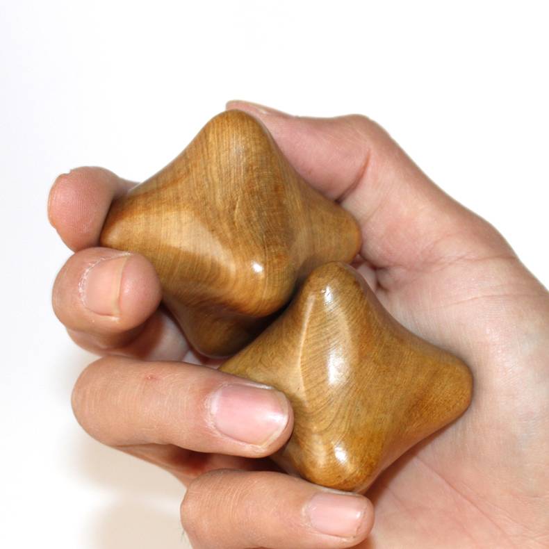 A pair of sauerkraut massage balls